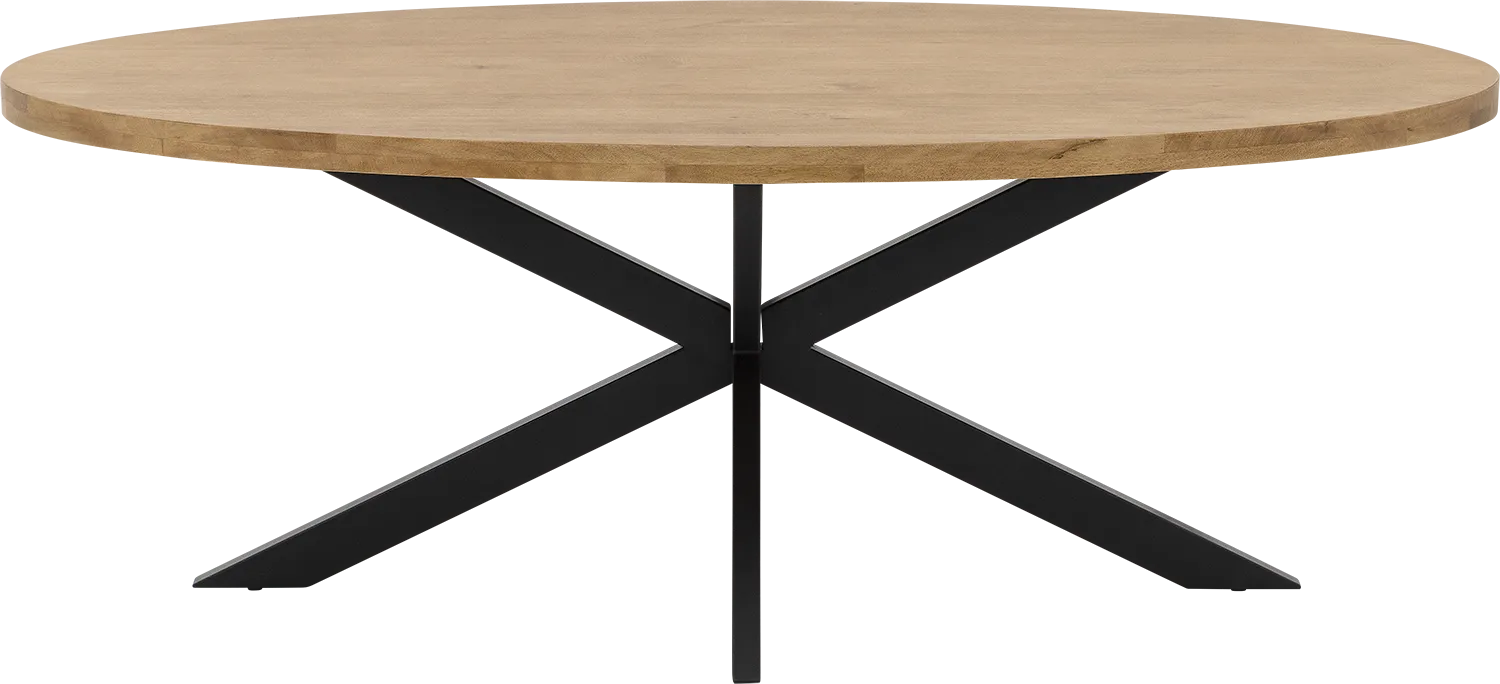 Goossens Basic Lecce Eettafel Mango Bruin - 8260884-goossens-basic-lecce-eettafel-mango-bruin-16