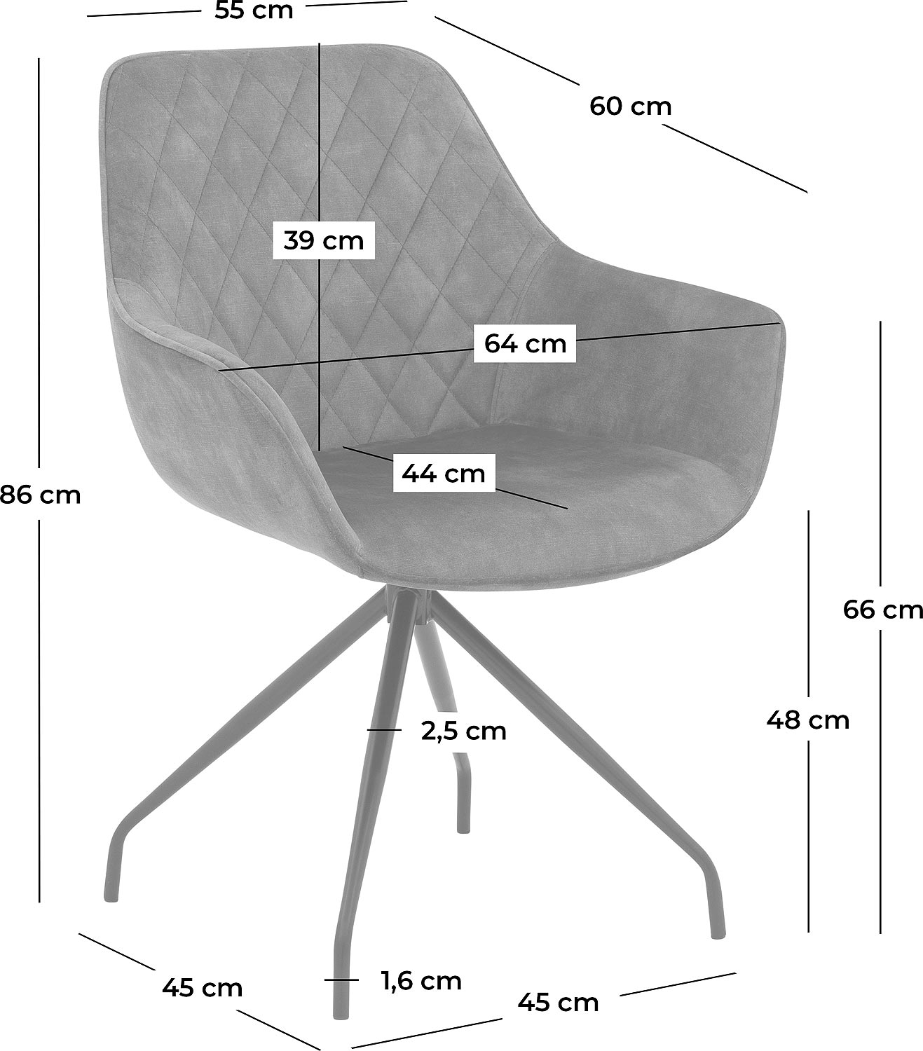 Goossens Basic Ebi Eetkamerstoel Stof Groen - 8235243-goossens-basic-ebi-eetkamerstoel-stof-groen-50