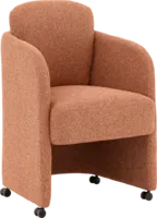 Goossens Leah Eetkamerstoel Stof Roze - 8260467-goossens-leah-eetkamerstoel-stof-roze-01