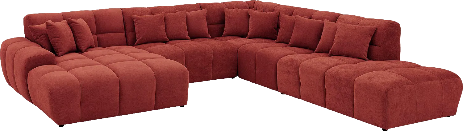 Goossens Excellent Kubus Bank Stof Rood - 8252779-goossens-excellent-kubus-bank-stof-rood-02