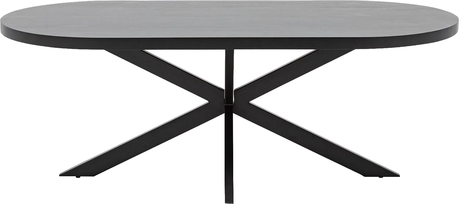 Goossens Basic Lecce Eettafel Mango Zwart - 8252813-goossens-basic-lecce-eettafel-mango-zwart-02