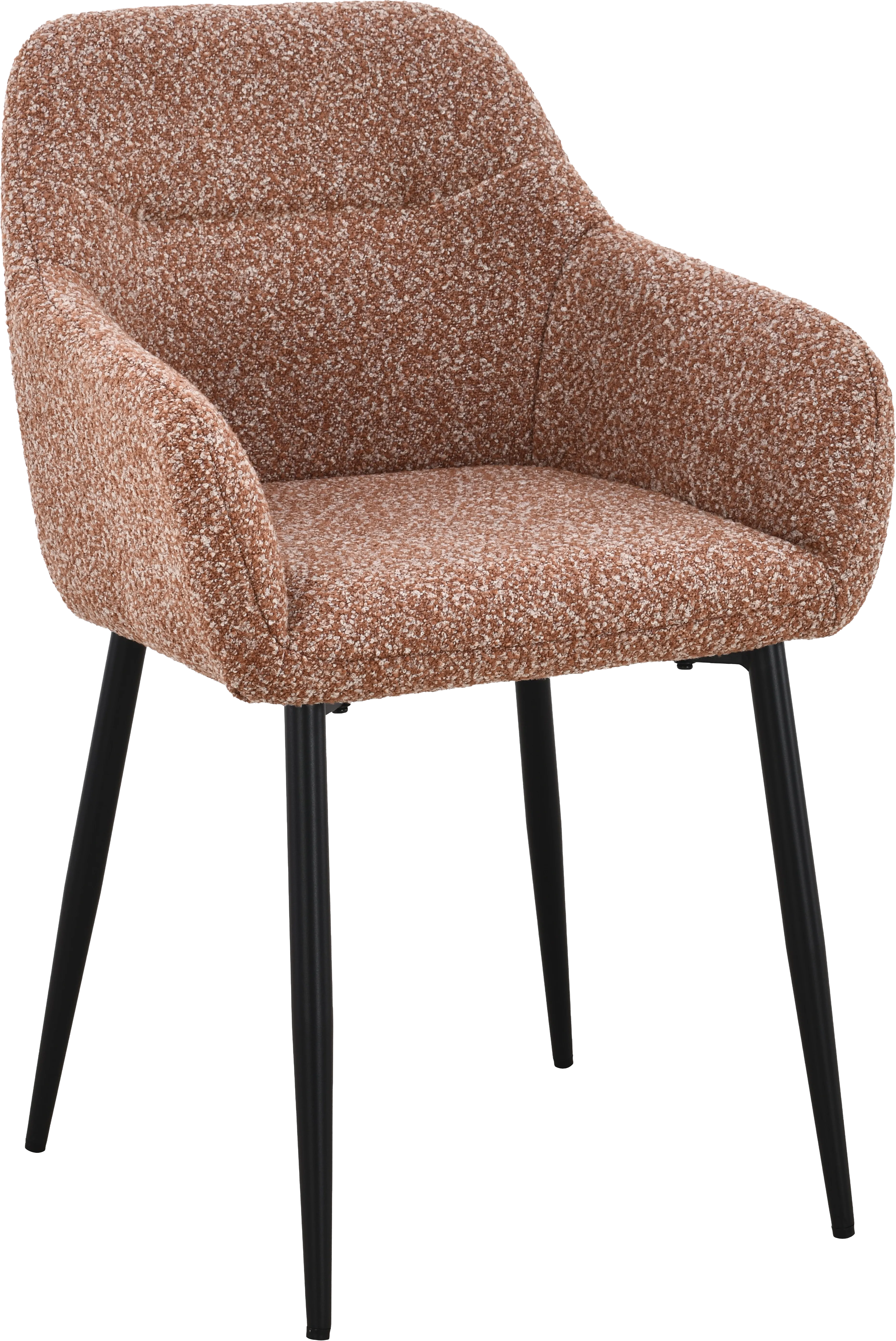 Goossens Basic Annelot Eetkamerstoel Stof Bruin - 8260010-goossens-basic-annelot-eetkamerstoel-stof-bruin-01