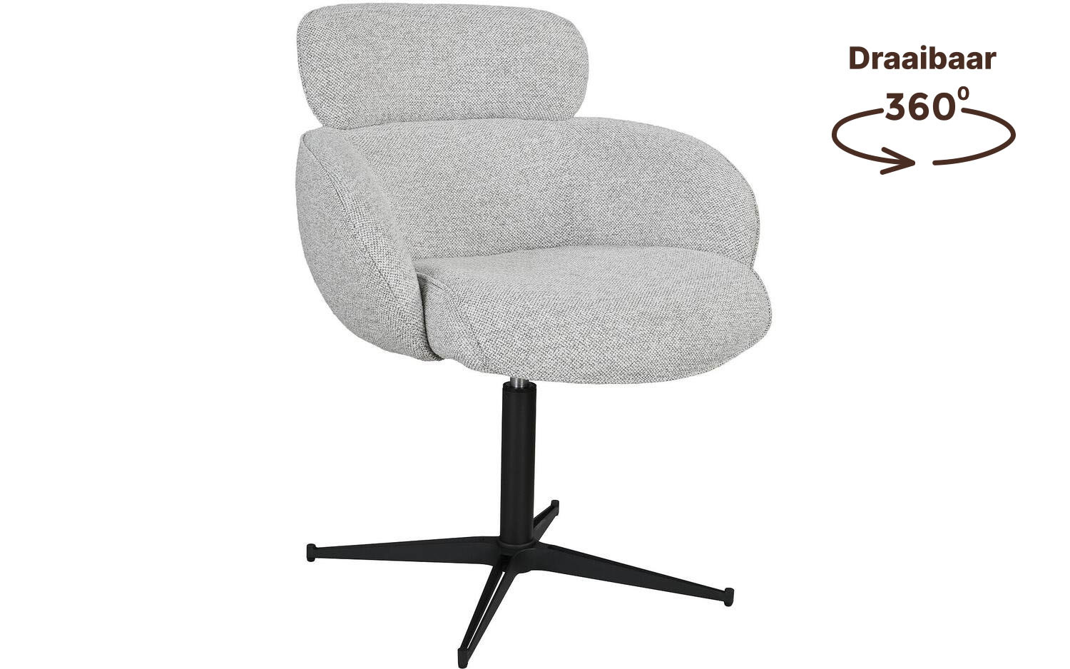 Goossens Suus Eetkamerstoel Stof Beige - 8252185-goossens-suus-eetkamerstoel-stof-beige-80