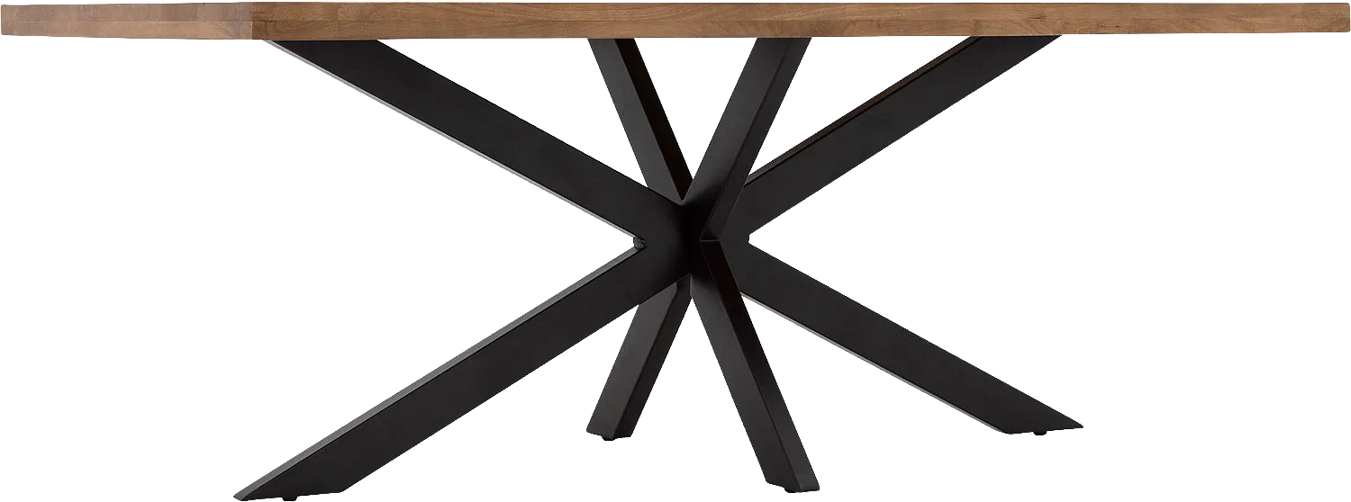 Goossens Basic Lecce Eettafel Mango Bruin - 8243802-goossens-basic-lecce-eettafel-mango-bruin-04