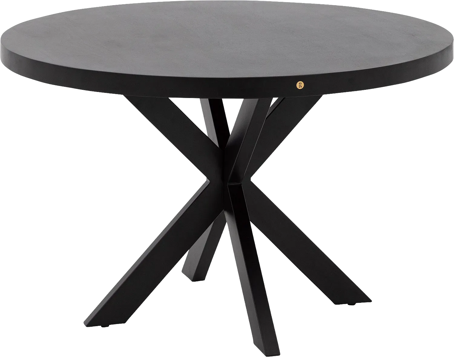 Goossens Basic Lecce Eettafel Mango Zwart - 8243818-goossens-basic-lecce-eettafel-mango-zwart-01