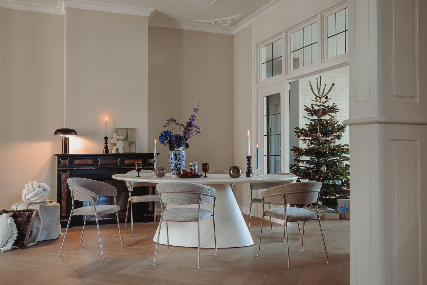 Goossens Stone Eettafel Beton Wit - 8244591-goossens-stone-eettafel-beton-wit-01
