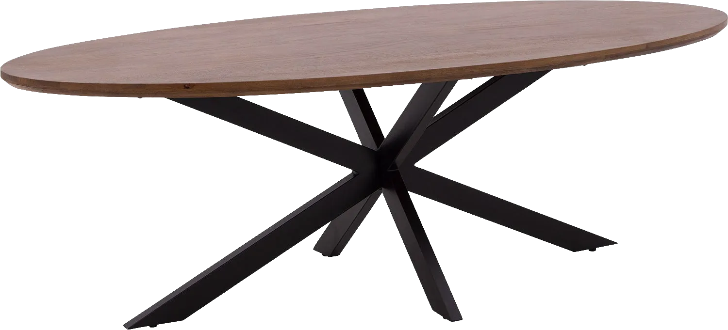 Goossens Nilo Eettafel Mango Bruin - 8251607-goossens-nilo-eettafel-mango-bruin-01