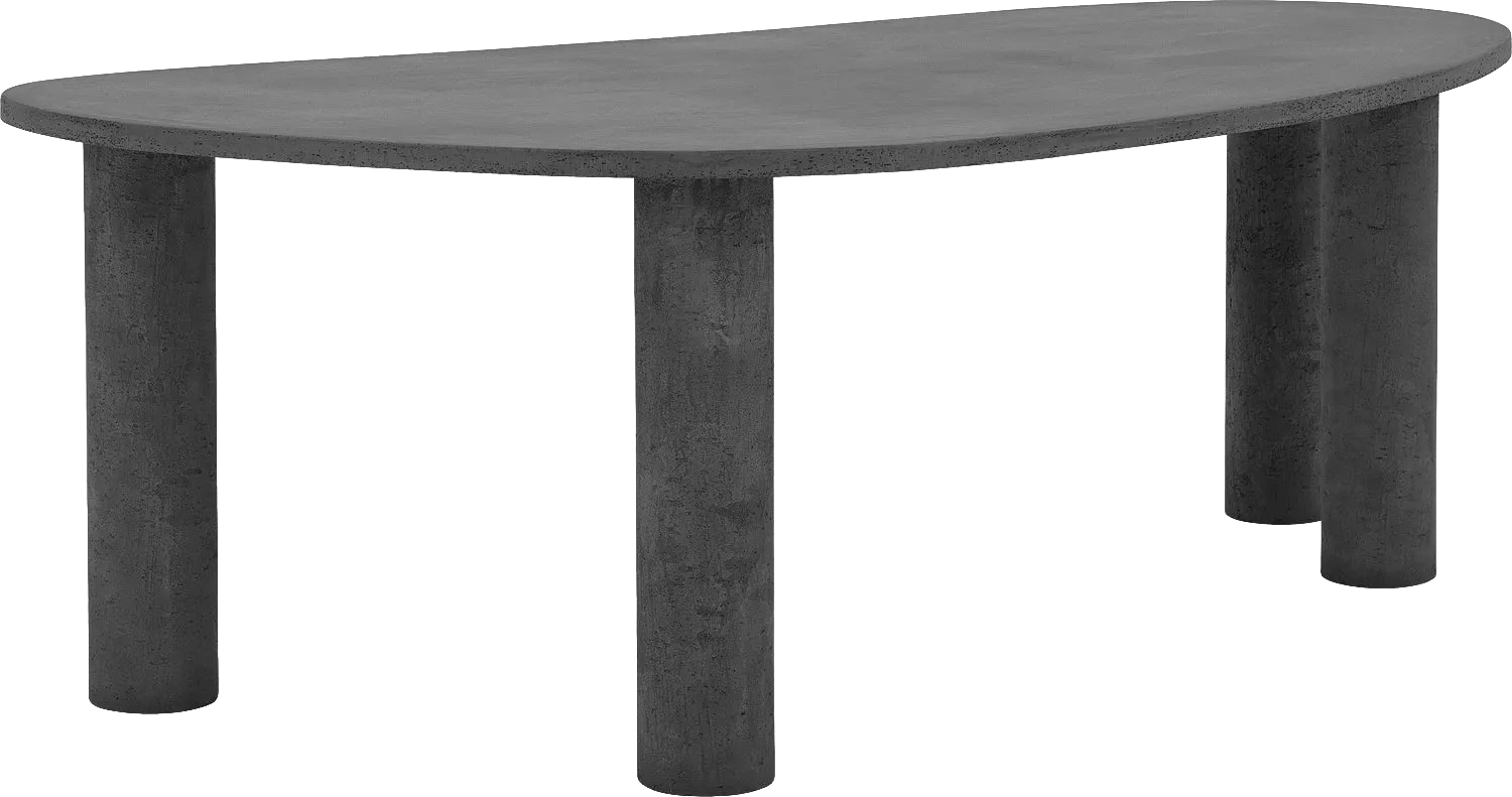 Goossens Stone Eettafel Beton Grijs - 8231905-goossens-stone-eettafel-beton-grijs-01