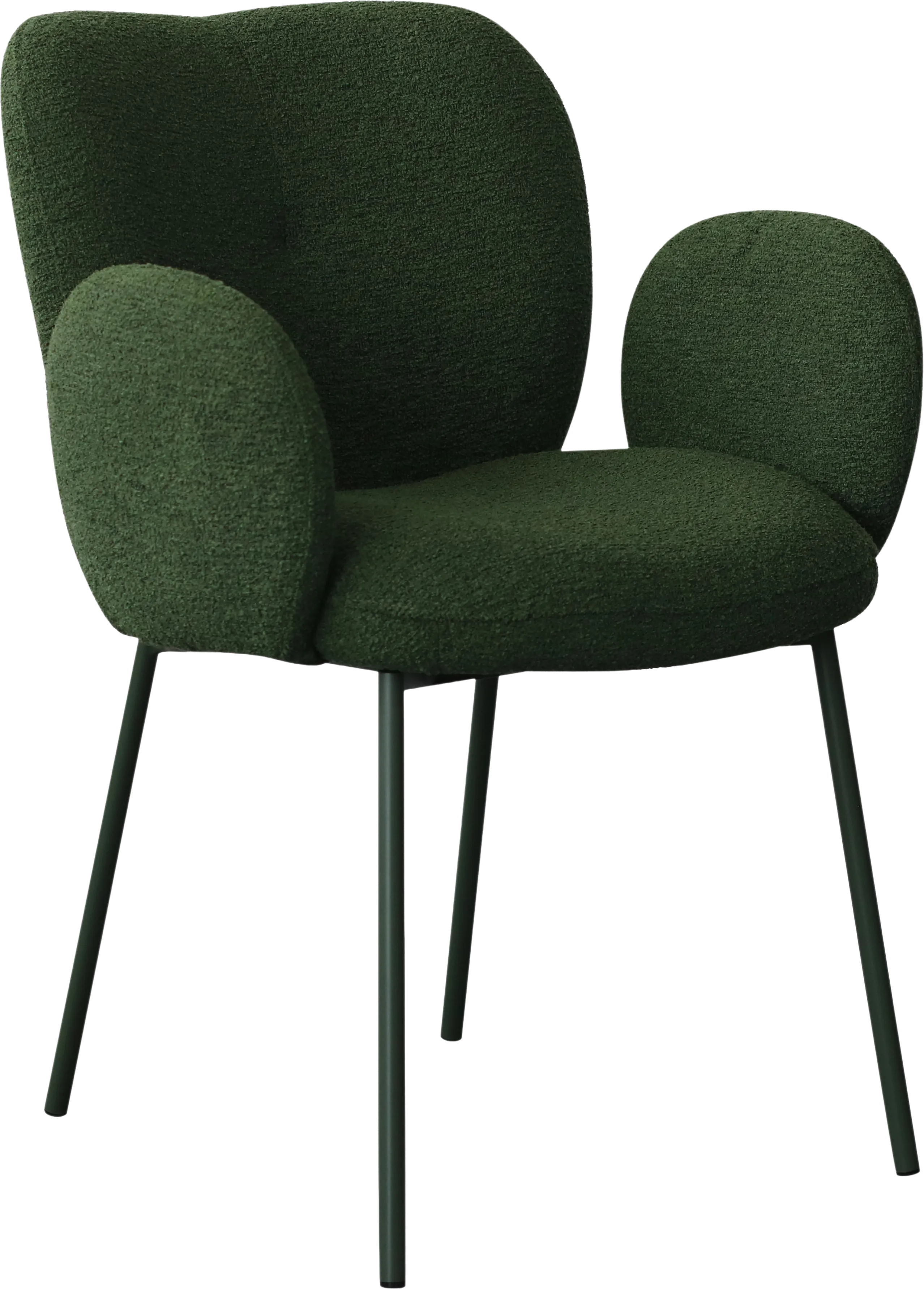 Goossens Basic Eller Eetkamerstoel Stof Groen - 8260660-goossens-basic-eller-eetkamerstoel-stof-groen-01