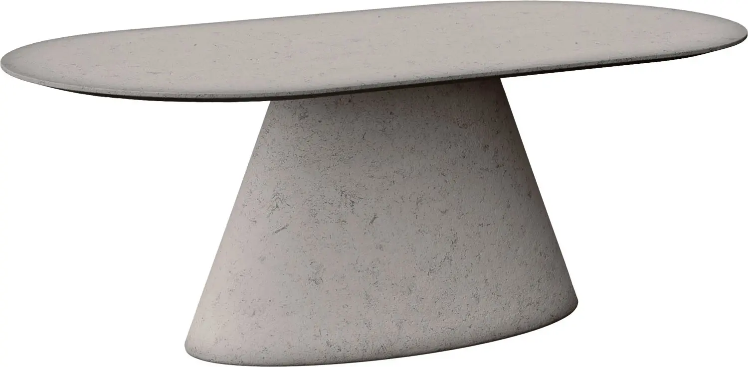 Goossens Stone Eettafel Beton Grijs - 8252498-goossens-stone-eettafel-beton-grijs-01