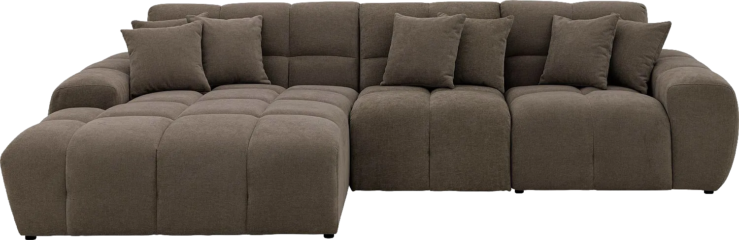 Goossens Excellent Kubus Bank Stof Bruin - 8252712-goossens-excellent-kubus-bank-stof-bruin-01