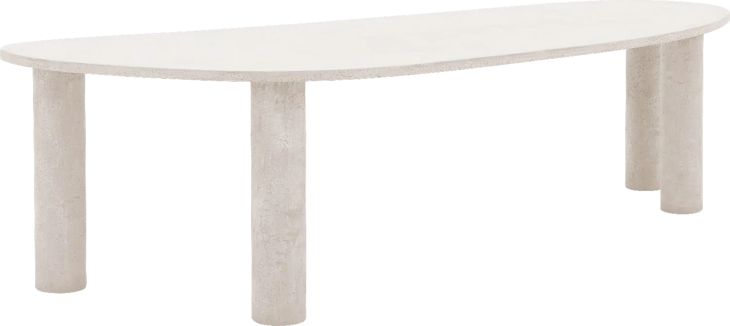 Goossens Stone Eettafel Beton Wit - 8231894-goossens-stone-eettafel-beton-wit-01