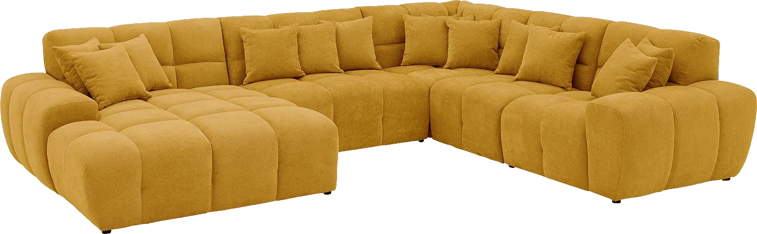 Goossens Excellent Kubus Bank Stof Geel - 8252842-goossens-excellent-kubus-bank-stof-geel-02