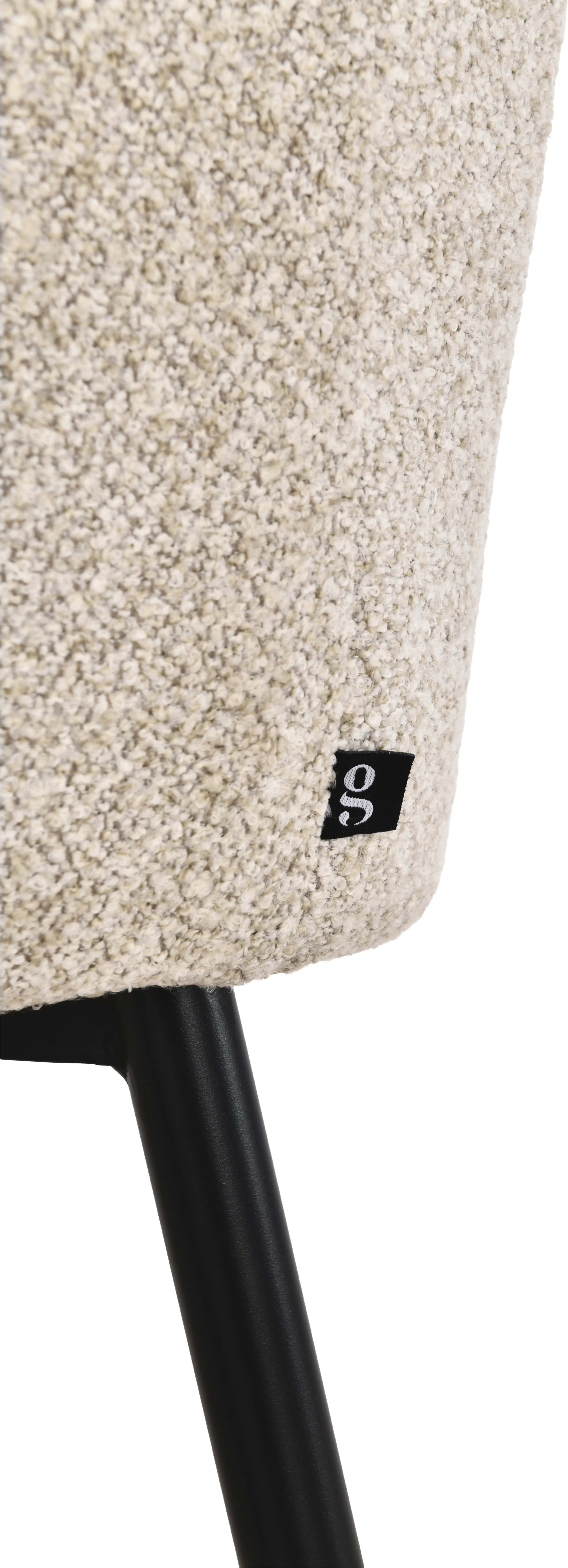 Goossens Basic Annelot Eetkamerstoel Stof Beige - 8260009-goossens-basic-annelot-eetkamerstoel-stof-beige-09