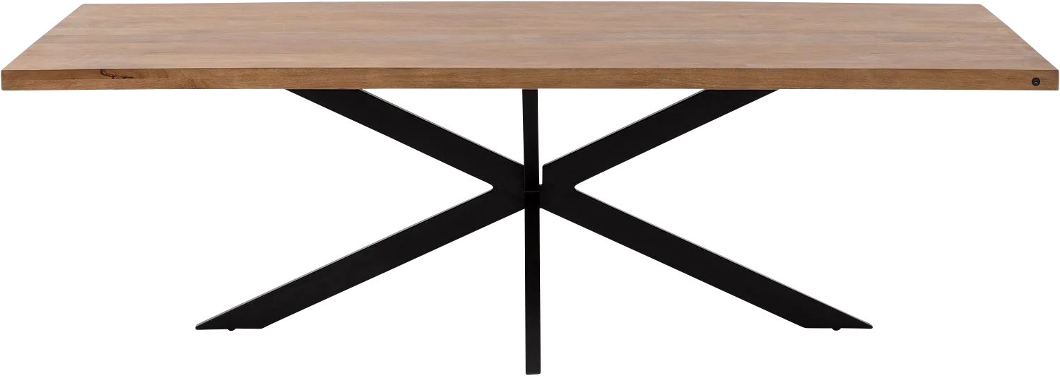 Goossens Basic Lecce Eettafel Mango Bruin - 8243810-goossens-basic-lecce-eettafel-mango-bruin-03