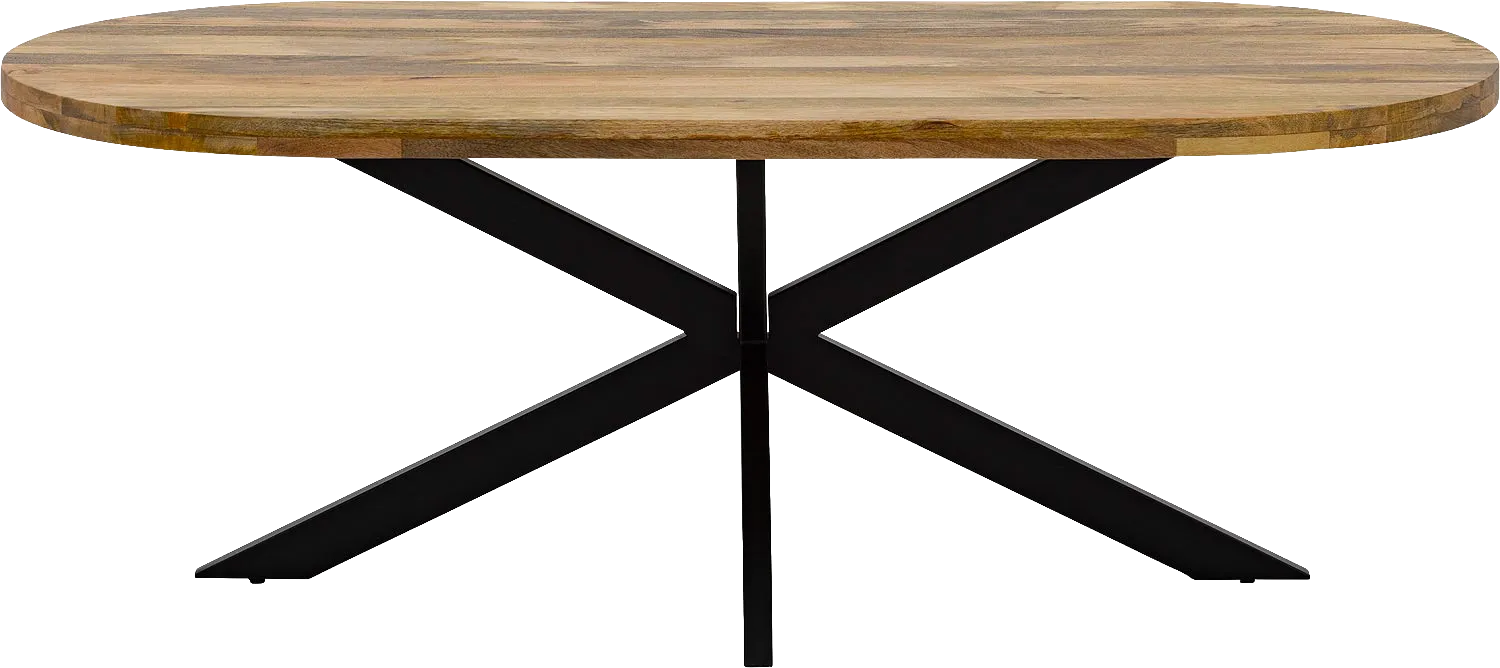 Goossens Basic Lecce Eettafel Mango Bruin - 8252814-goossens-basic-lecce-eettafel-mango-bruin-02