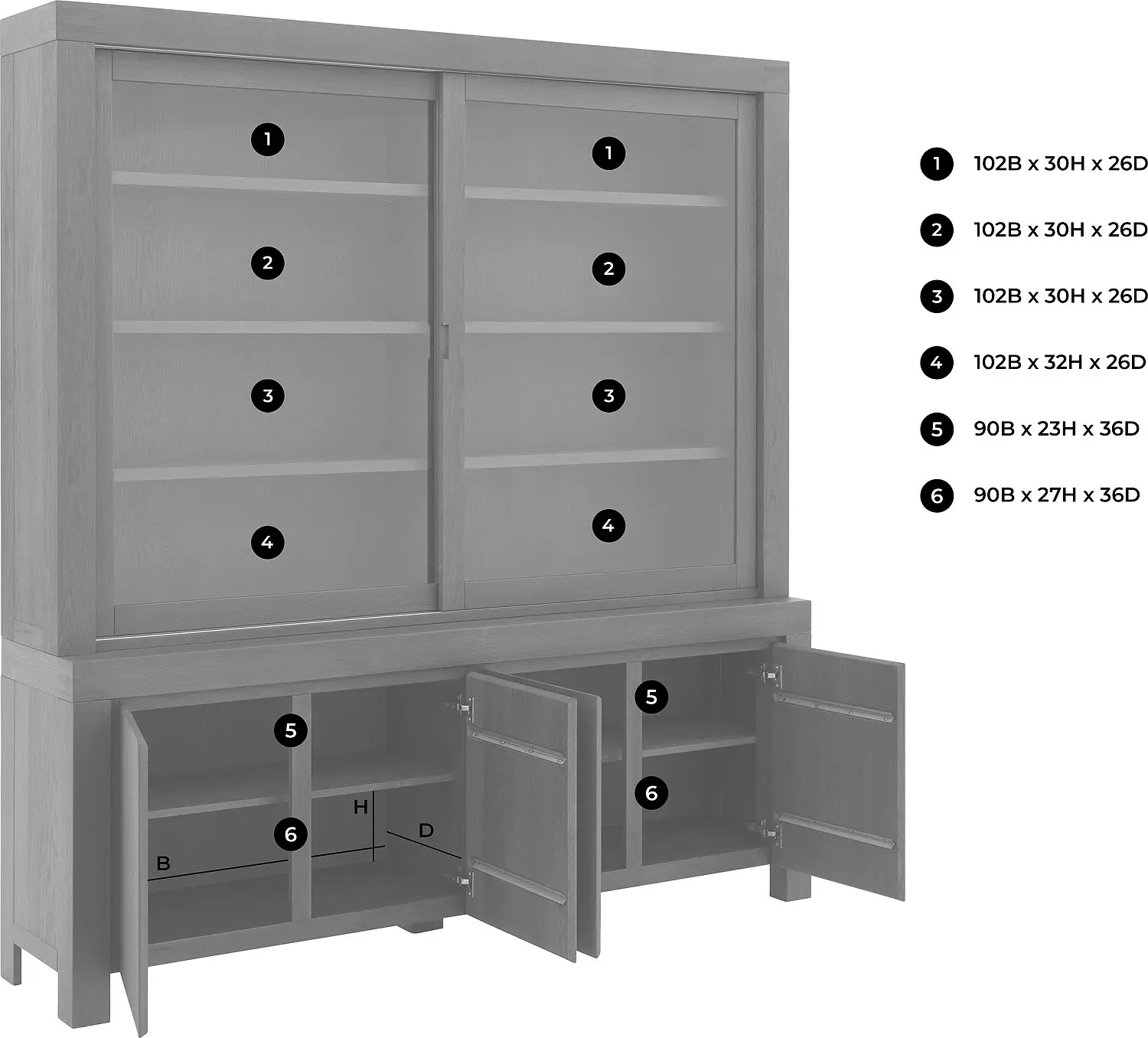 Goossens Clear Buffetkast Eiken - 8194065-goossens-clear-buffetkast-eiken-50