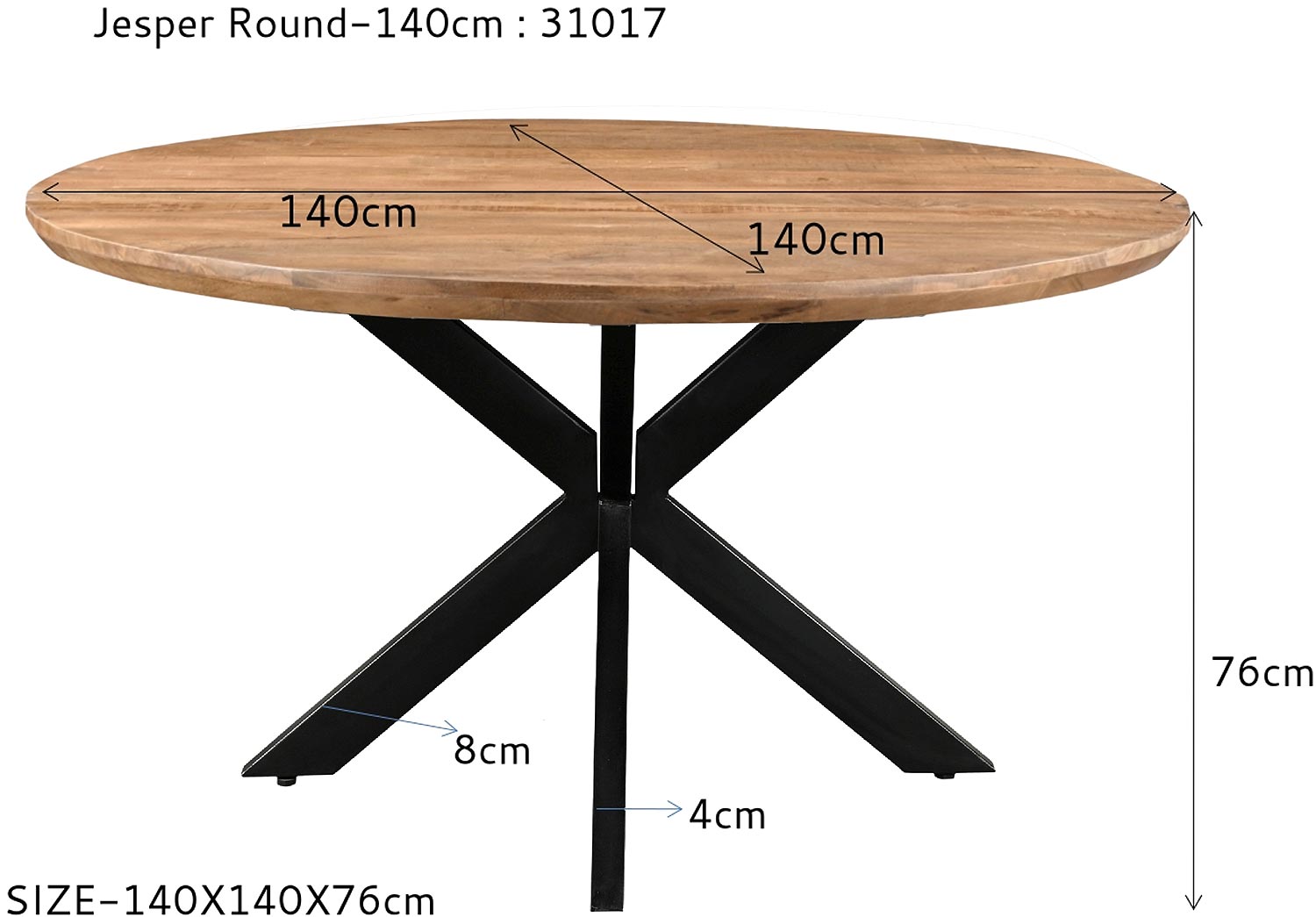 Goossens Nilo Eettafel Mango Bruin - 8252049-goossens-nilo-eettafel-mango-bruin-05