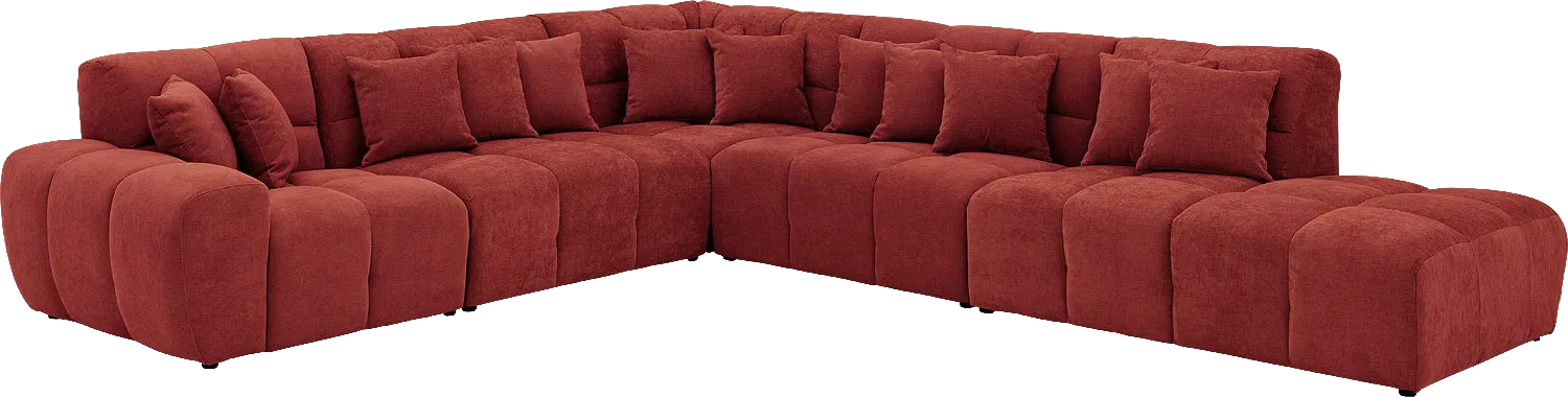 Goossens Excellent Kubus Bank Stof Rood - 8252871-goossens-excellent-kubus-bank-stof-rood-02