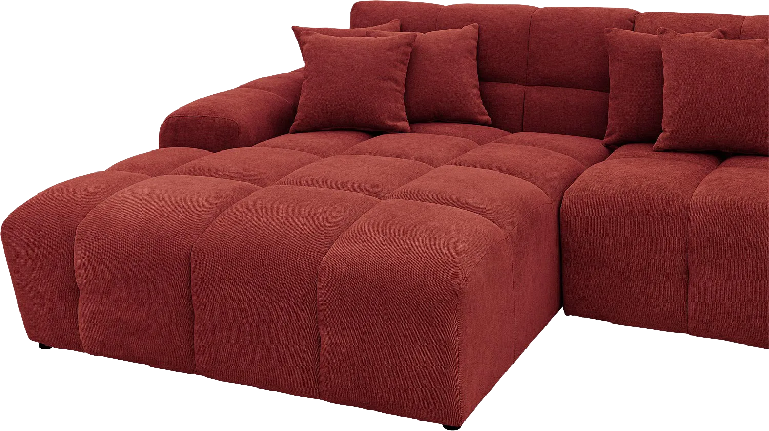 Goossens Excellent Kubus Bank Stof Rood - 8252731-goossens-excellent-kubus-bank-stof-rood-08