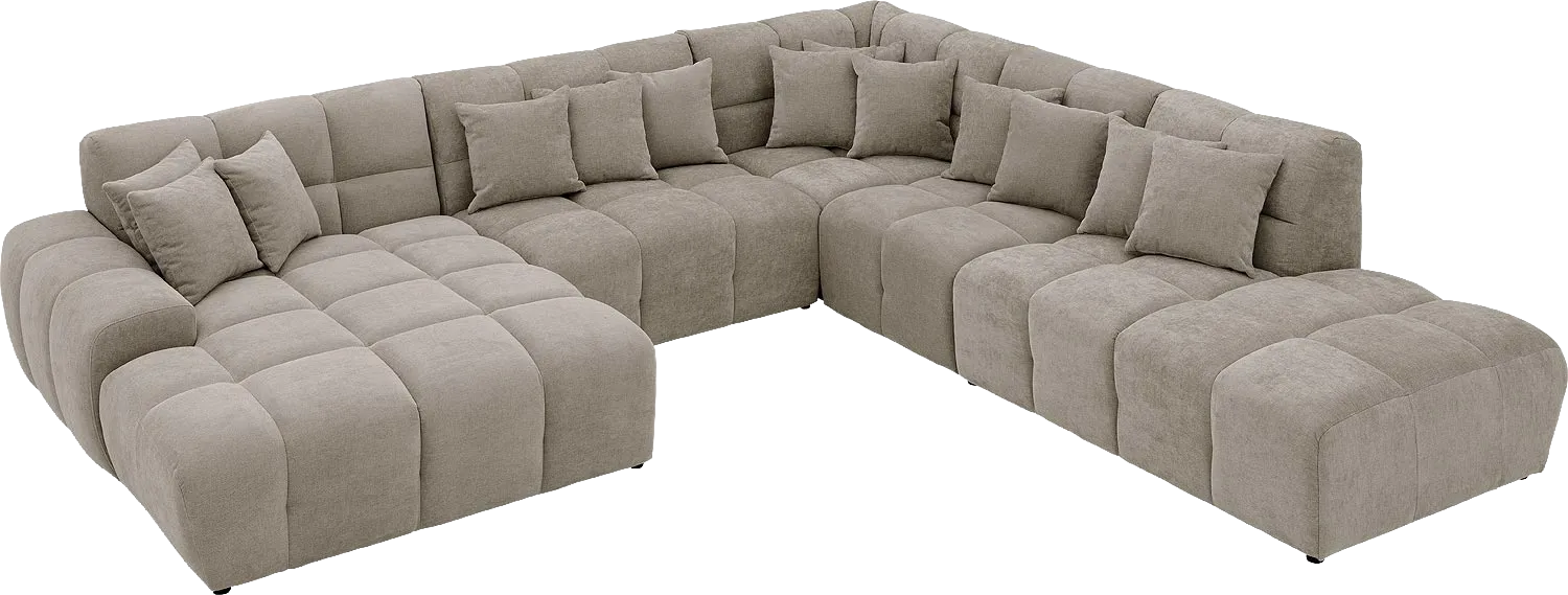 Goossens Excellent Kubus Bank Stof Bruin - 8252793-goossens-excellent-kubus-bank-stof-bruin-04