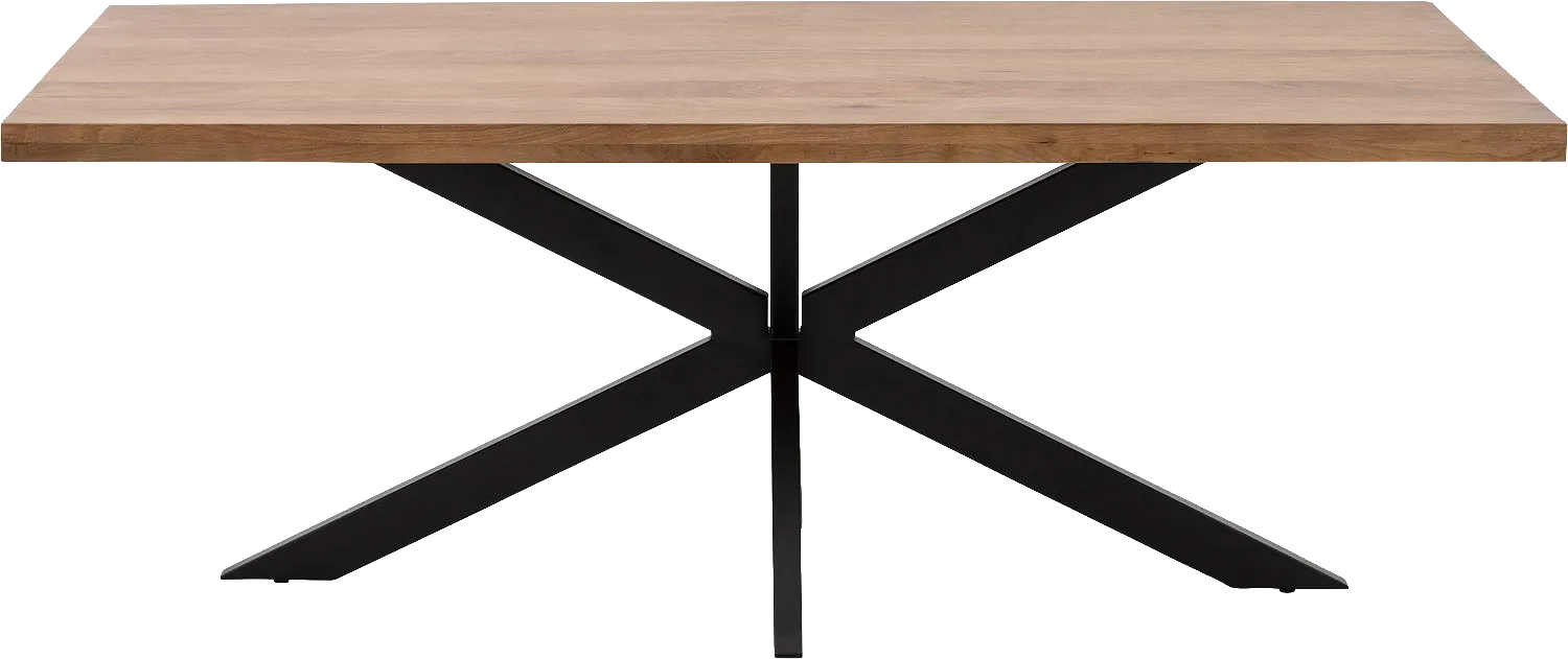 Goossens Basic Lecce Eettafel Mango Bruin - 8243802-goossens-basic-lecce-eettafel-mango-bruin-03