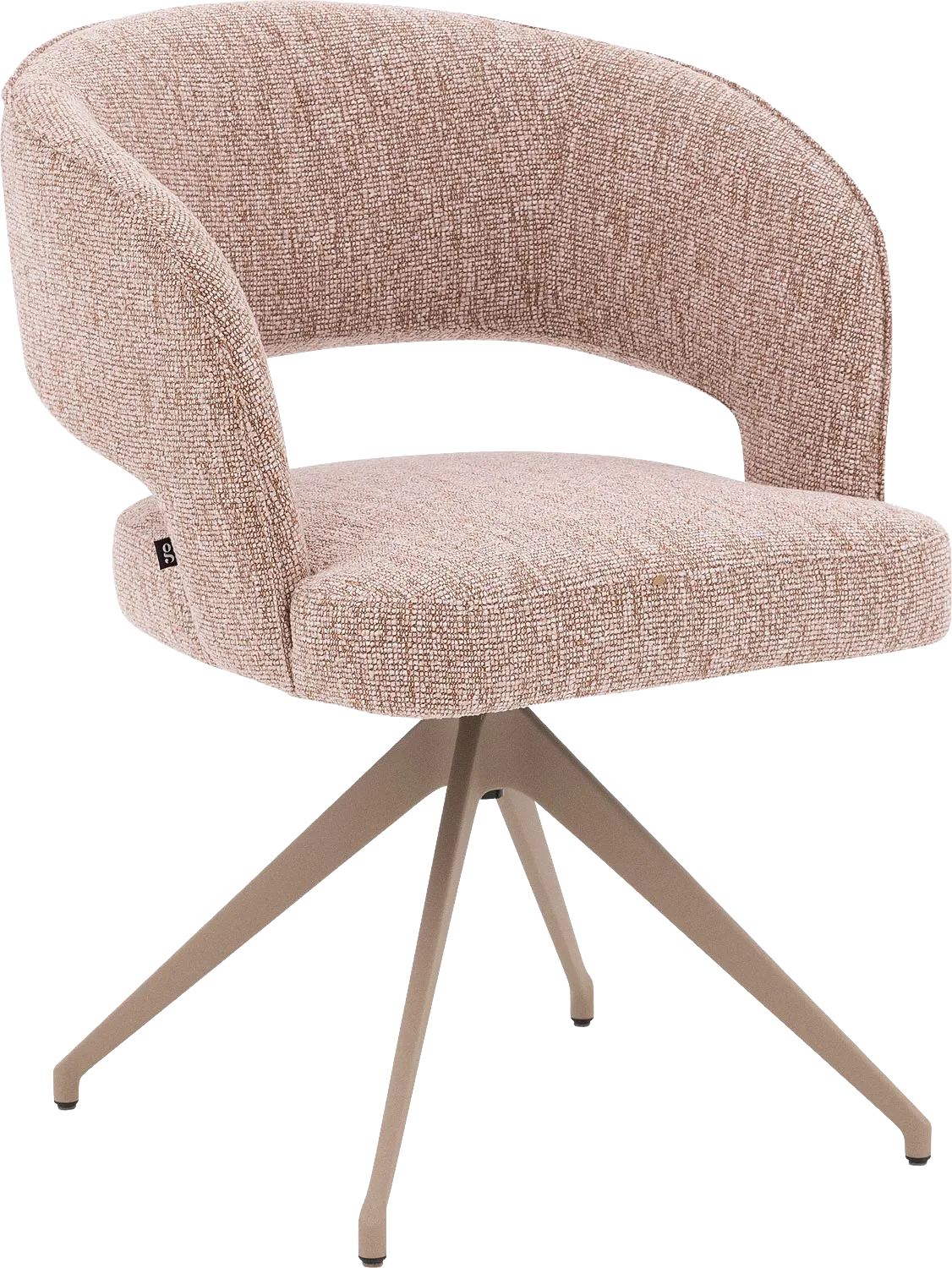 Goossens Excellent Ostuni Eetkamerstoel Stof Roze - 8243866-goossens-excellent-ostuni-eetkamerstoel-stof-roze-01