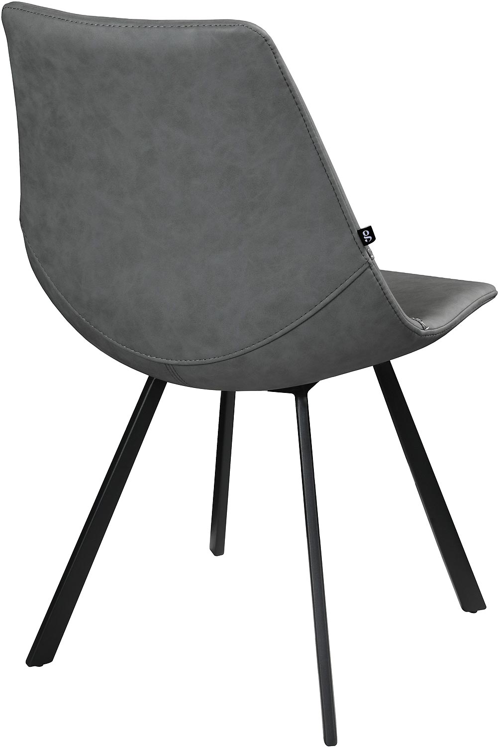 Goossens Point Eetkamerstoel Kunstleer Grijs - 8253062-goossens-point-eetkamerstoel-kunstleer-grijs-03