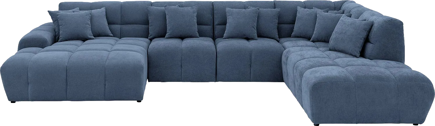 Goossens Excellent Kubus Bank Stof Blauw - 8252732-goossens-excellent-kubus-bank-stof-blauw-01