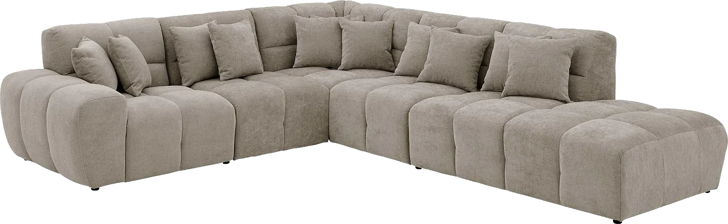 Goossens Excellent Kubus Bank Stof Bruin - 8252761-goossens-excellent-kubus-bank-stof-bruin-02