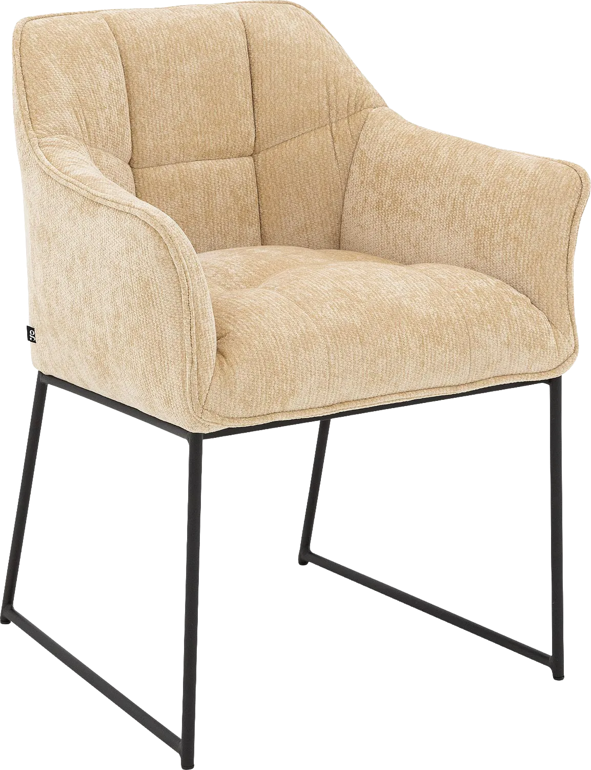 Goossens Ronnie Eetkamerstoel Stof Beige - 8252094-goossens-ronnie-eetkamerstoel-stof-beige-01