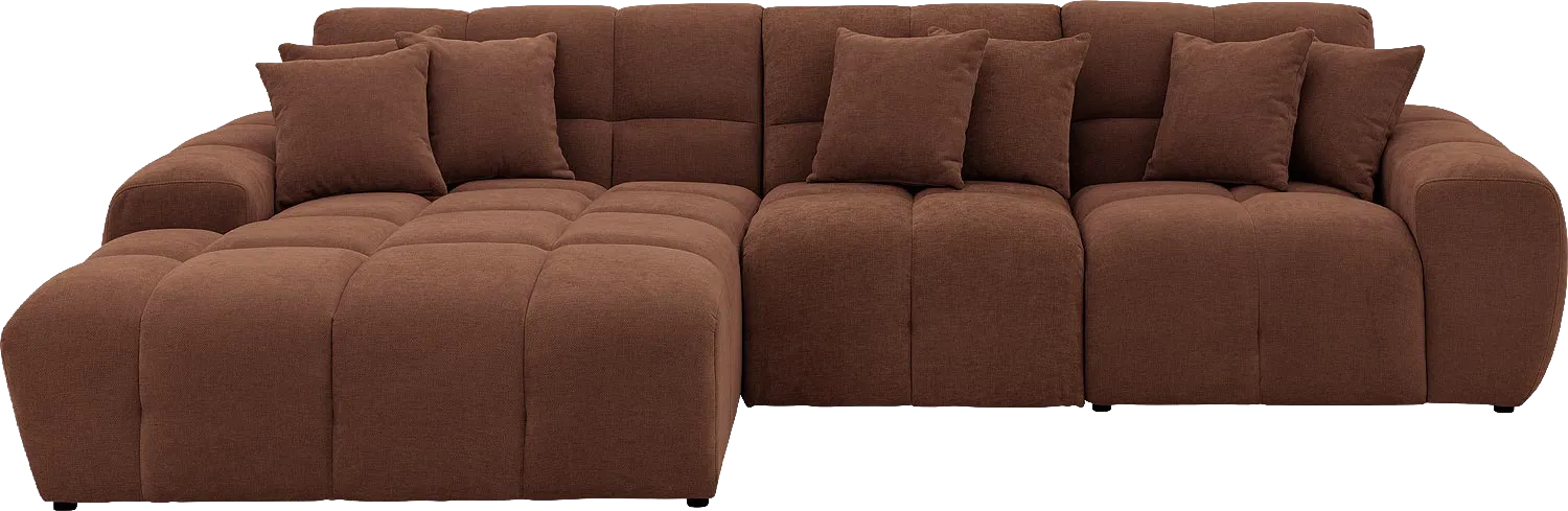 Goossens Excellent Kubus Bank Stof Bruin - 8252710-goossens-excellent-kubus-bank-stof-bruin-01