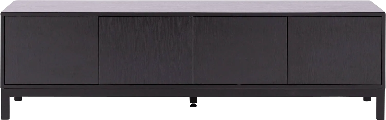 Goossens Valencia Tv Meubel Melamine Zwart - 8243926-goossens-valencia-tv-meubel-melamine-zwart-01