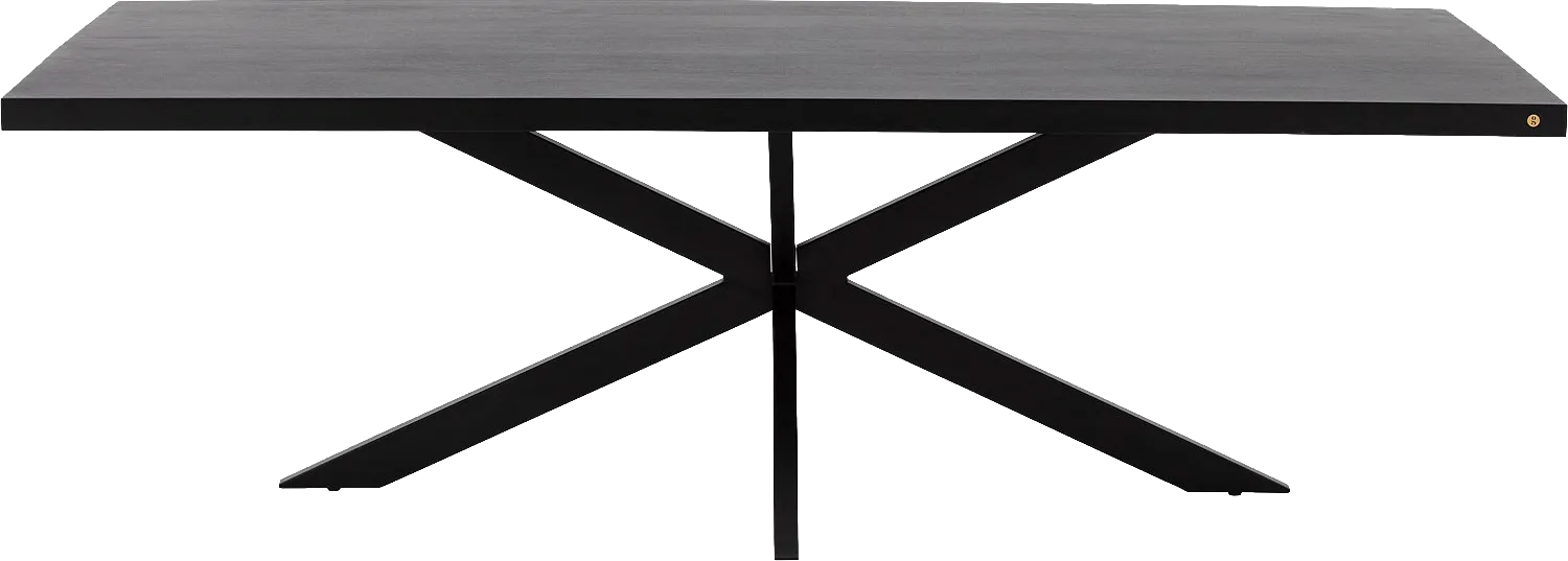 Goossens Basic Lecce Eettafel Mango Zwart - 8243809-goossens-basic-lecce-eettafel-mango-zwart-02