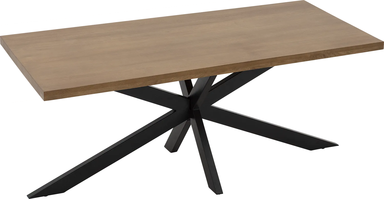 Goossens Basic Lecca Eettafel Mango Bruin - 8260874-goossens-basic-lecca-eettafel-mango-bruin-17