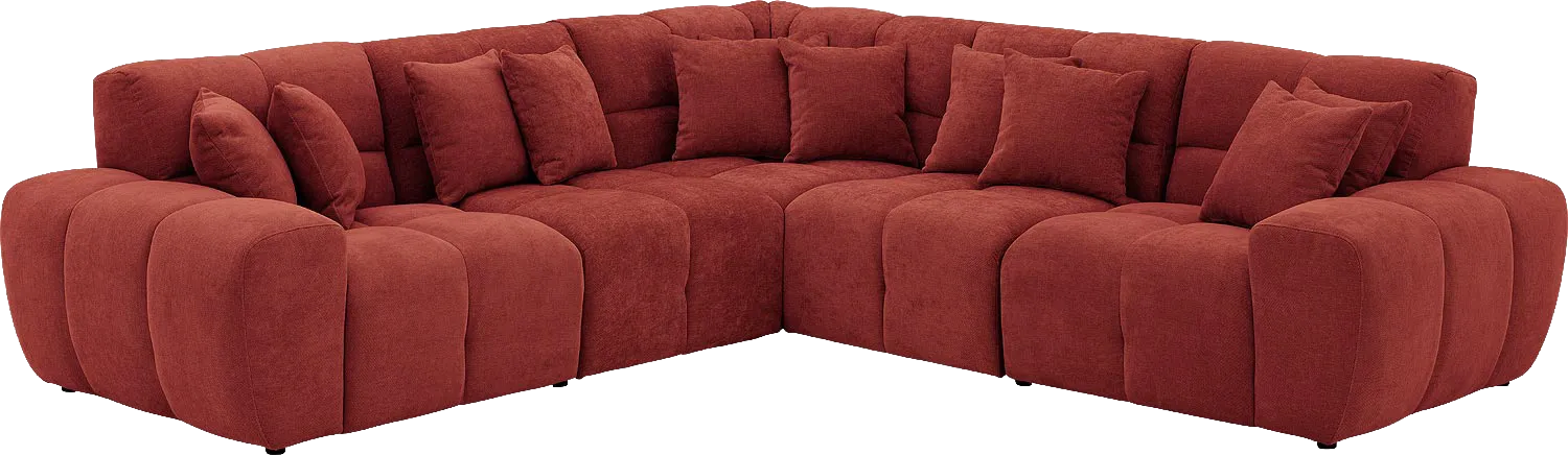 Goossens Excellent Kubus Bank Stof Rood - 8252763-goossens-excellent-kubus-bank-stof-rood-02