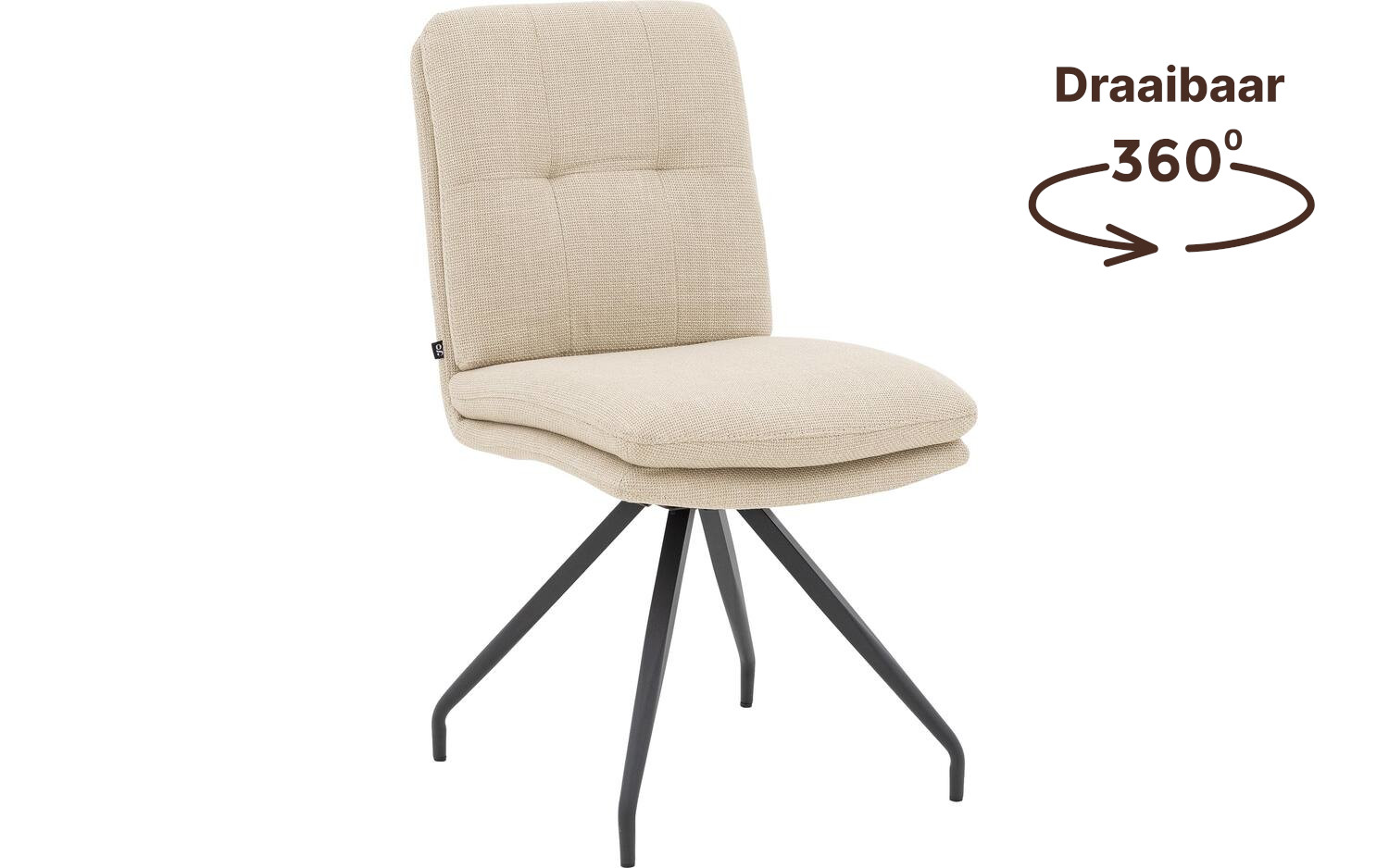 Goossens Mirthe Eetkamerstoel Stof Beige - 8252170-goossens-mirthe-eetkamerstoel-stof-beige-99
