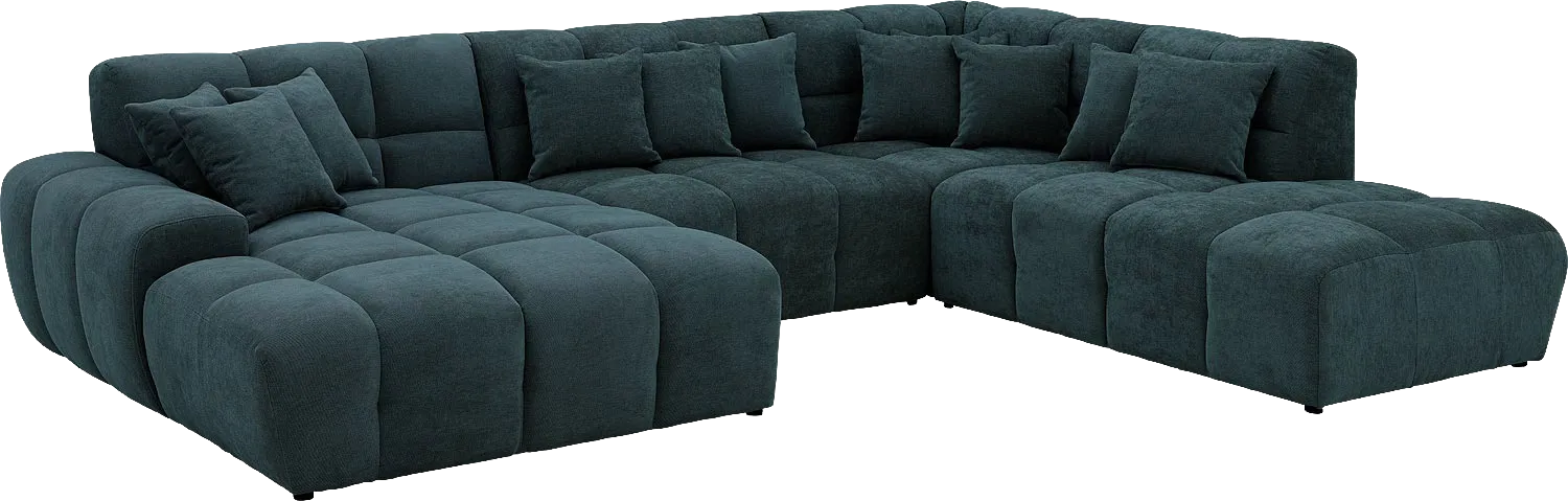 Goossens Excellent Kubus Bank Stof Groen - 8252893-goossens-excellent-kubus-bank-stof-groen-02
