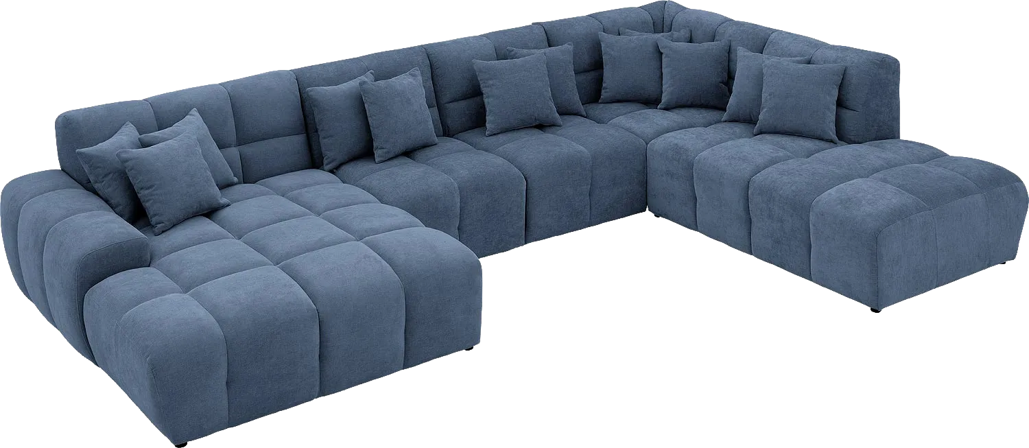 Goossens Excellent Kubus Bank Stof Blauw - 8252732-goossens-excellent-kubus-bank-stof-blauw-05