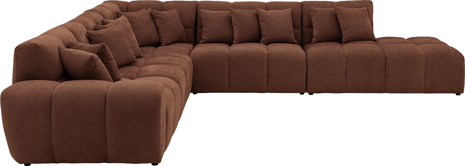 Goossens Excellent Kubus Bank Stof Bruin - 8252882-goossens-excellent-kubus-bank-stof-bruin-05