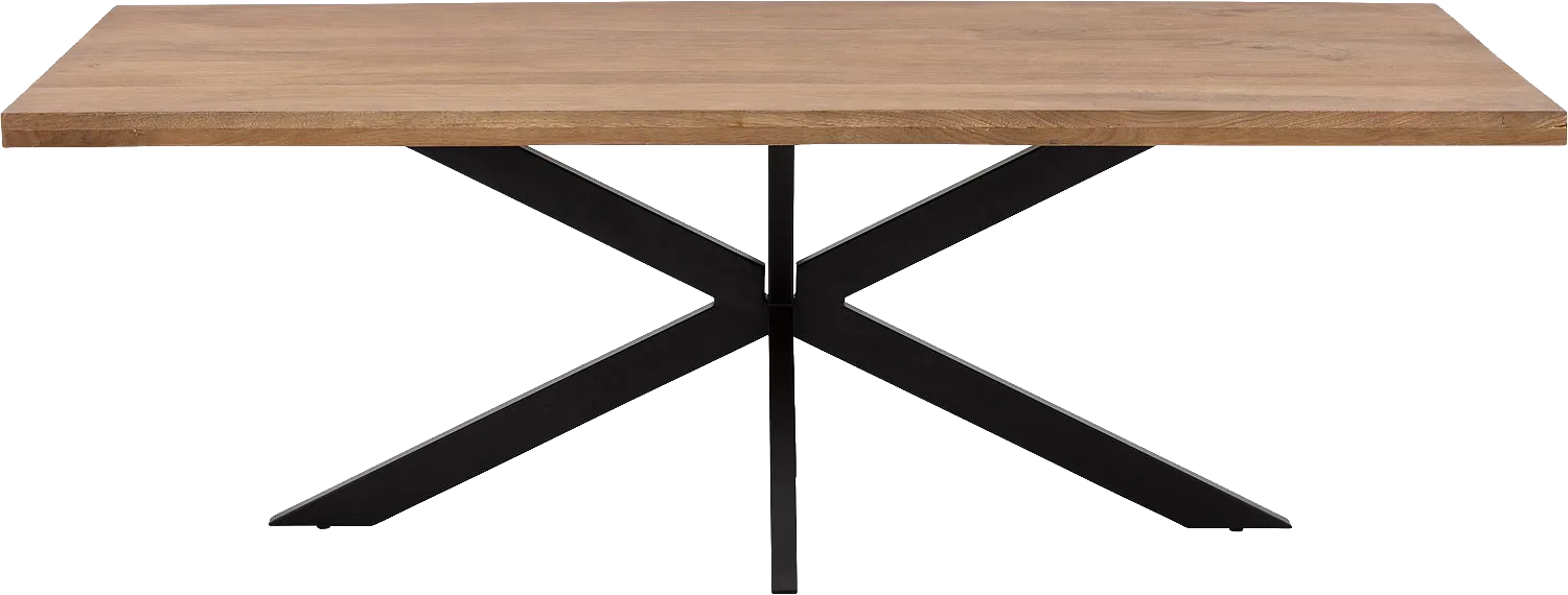 Goossens Basic Lecce Eettafel Mango Bruin - 8243807-goossens-basic-lecce-eettafel-mango-bruin-03