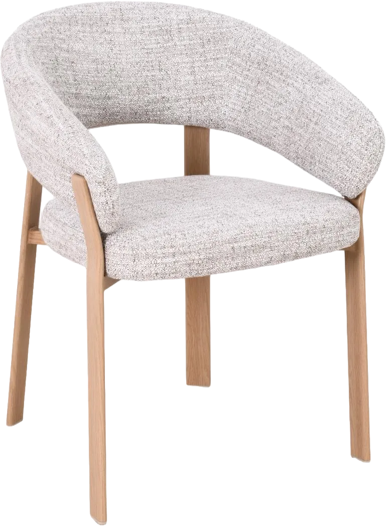 Goossens Basic Linde Eetkamerstoel Stof Beige - 8260445-goossens-basic-linde-eetkamerstoel-stof-beige-01