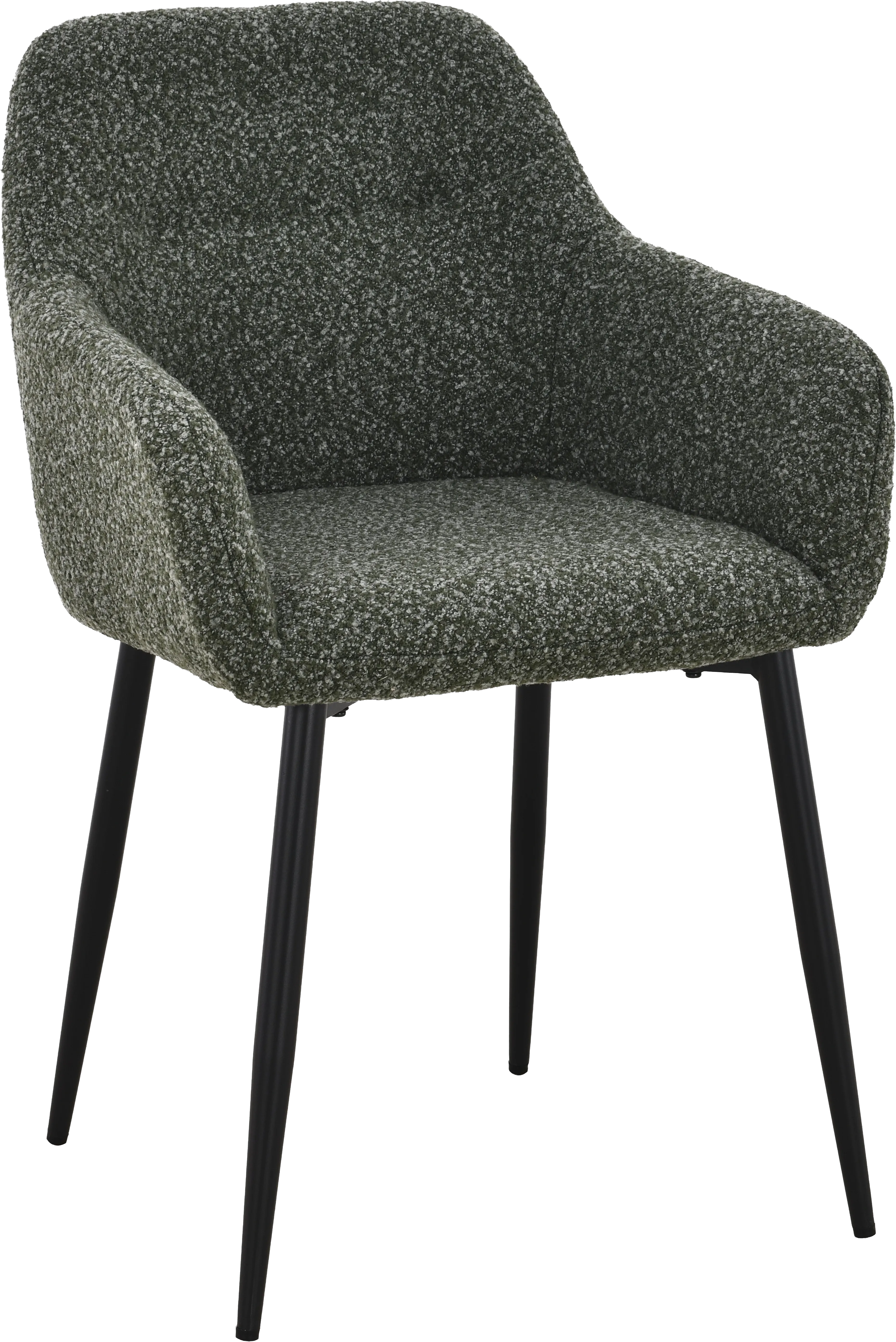 Goossens Basic Annelot Eetkamerstoel Stof Groen - 8260011-goossens-basic-annelot-eetkamerstoel-stof-groen-01