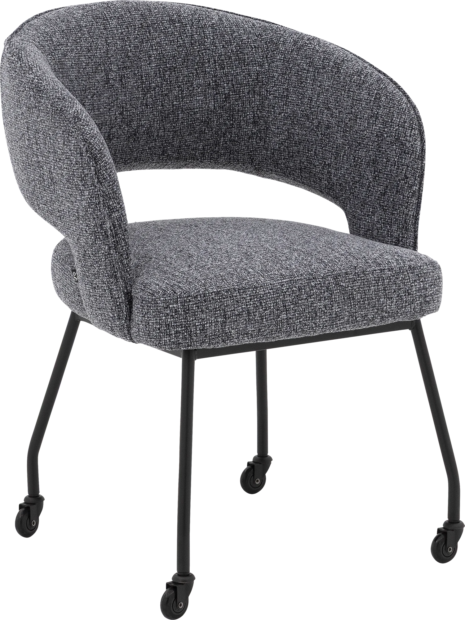 Goossens Excellent Ostuni Eetkamerstoel Stof Grijs - 8260766-goossens-excellent-ostuni-eetkamerstoel-stof-grijs-01