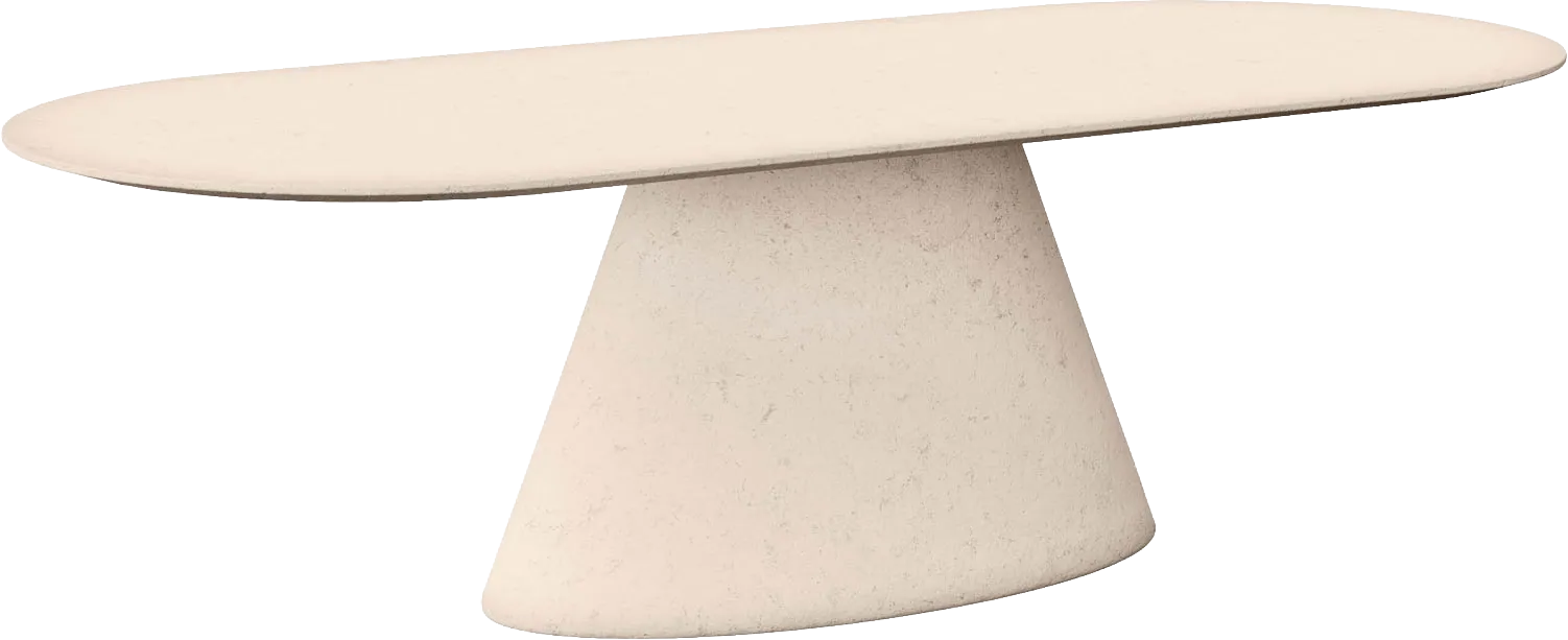 Goossens Stone Eettafel Beton Beige - 8252519-goossens-stone-eettafel-beton-beige-01