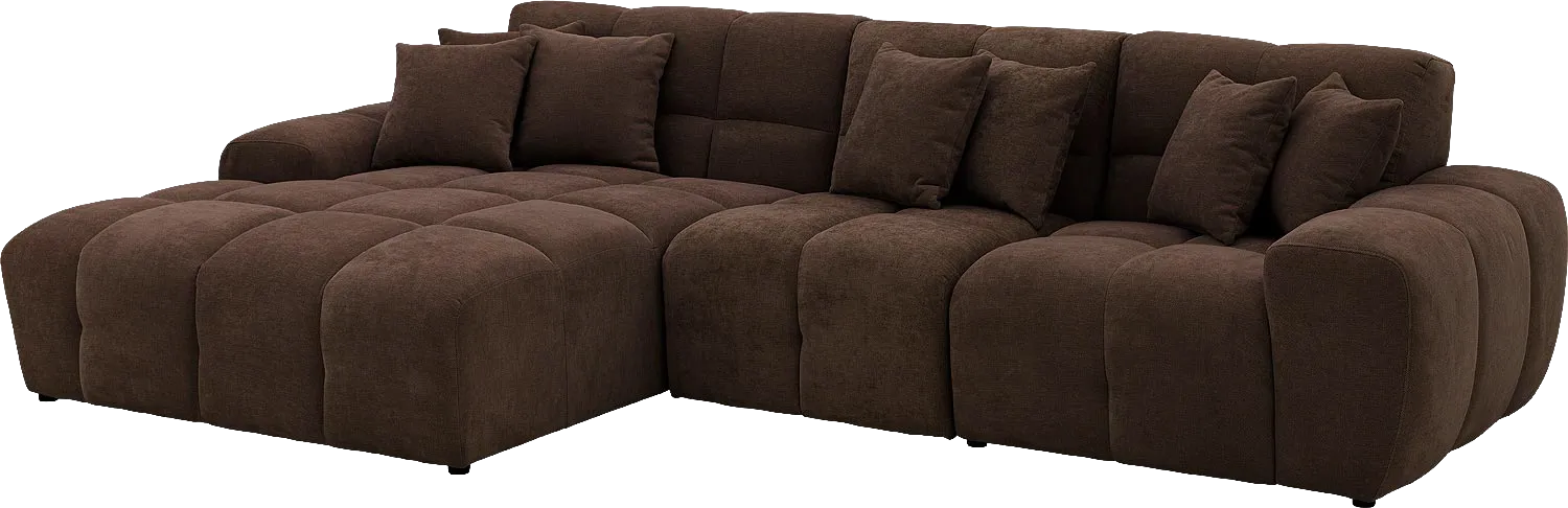 Goossens Excellent Kubus Bank Stof Bruin - 8252711-goossens-excellent-kubus-bank-stof-bruin-02