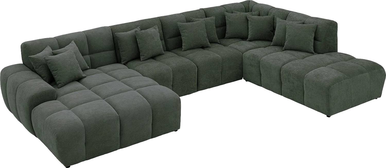 Goossens Excellent Kubus Bank Stof Groen - 8252736-goossens-excellent-kubus-bank-stof-groen-05