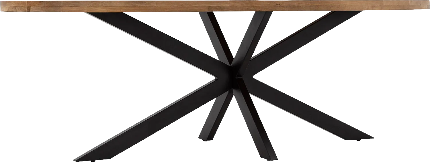 Goossens Basic Lecce Eettafel Mango Bruin - 8243816-goossens-basic-lecce-eettafel-mango-bruin-03