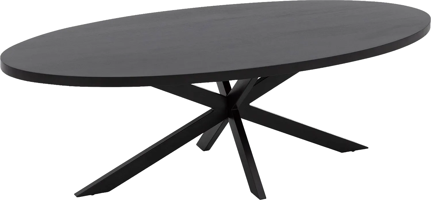 Goossens Basic Lecce Eettafel Mango Zwart - 8243815-goossens-basic-lecce-eettafel-mango-zwart-02
