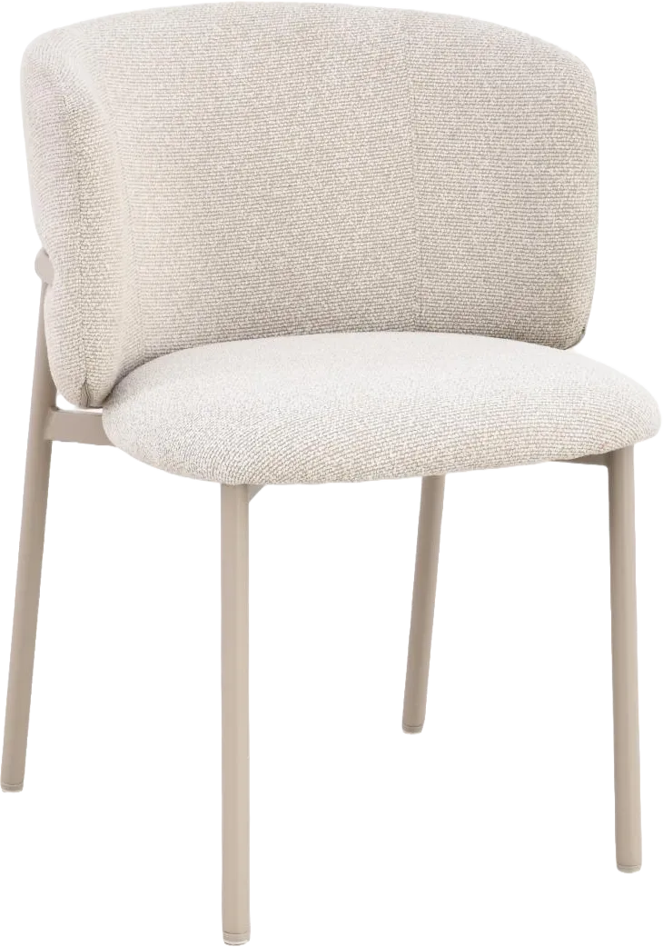 Goossens Basic Joep Eetkamerstoel Stof Beige - 8260012-goossens-basic-joep-eetkamerstoel-stof-beige-01
